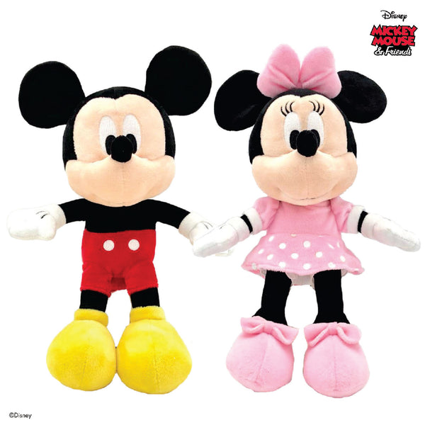 Disney 8" Mickey & Minnie Mouse Plush